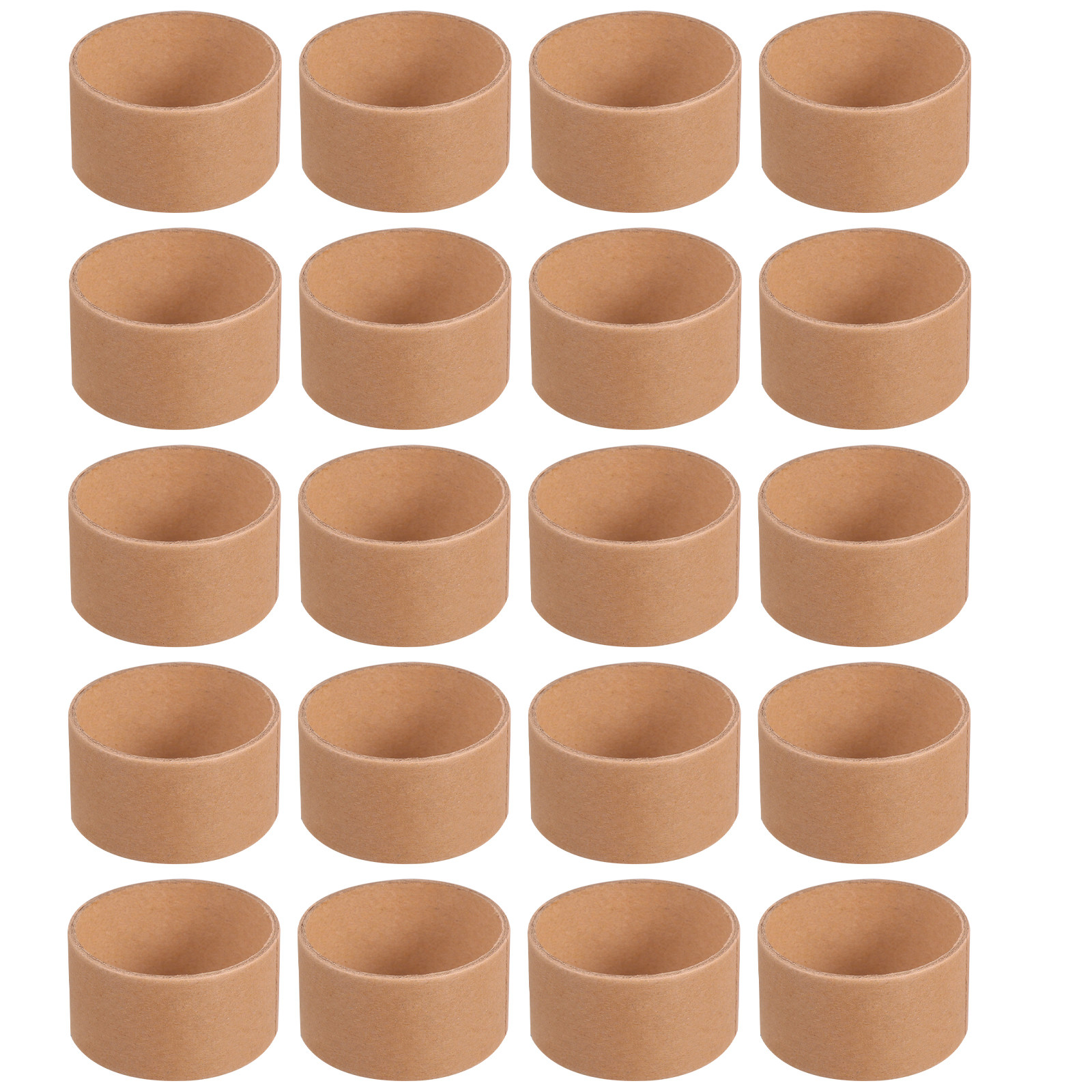 Art Craft With Paper - 20Pcs Handicraft Painting Paper Tube Brown