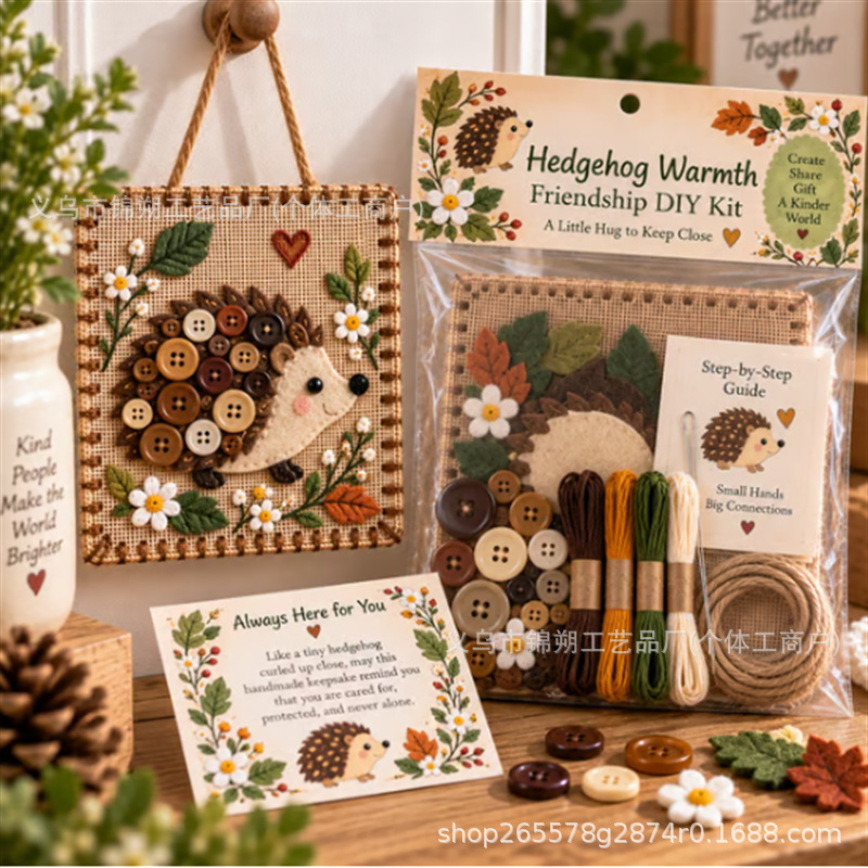 Cute Portable DIY Button Frien - Art Craft Kit ulasan dan harga