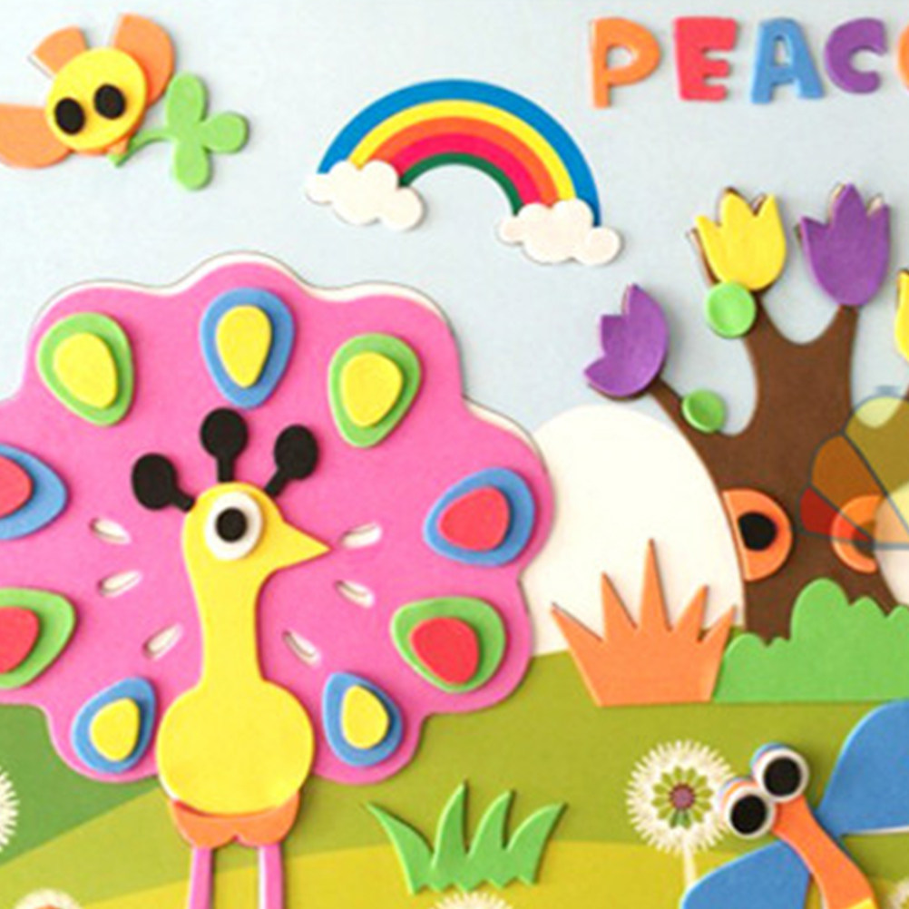 20Pcs Vibrant Eva Craft Foam S - Art Craft With Paper ulasan dan harga