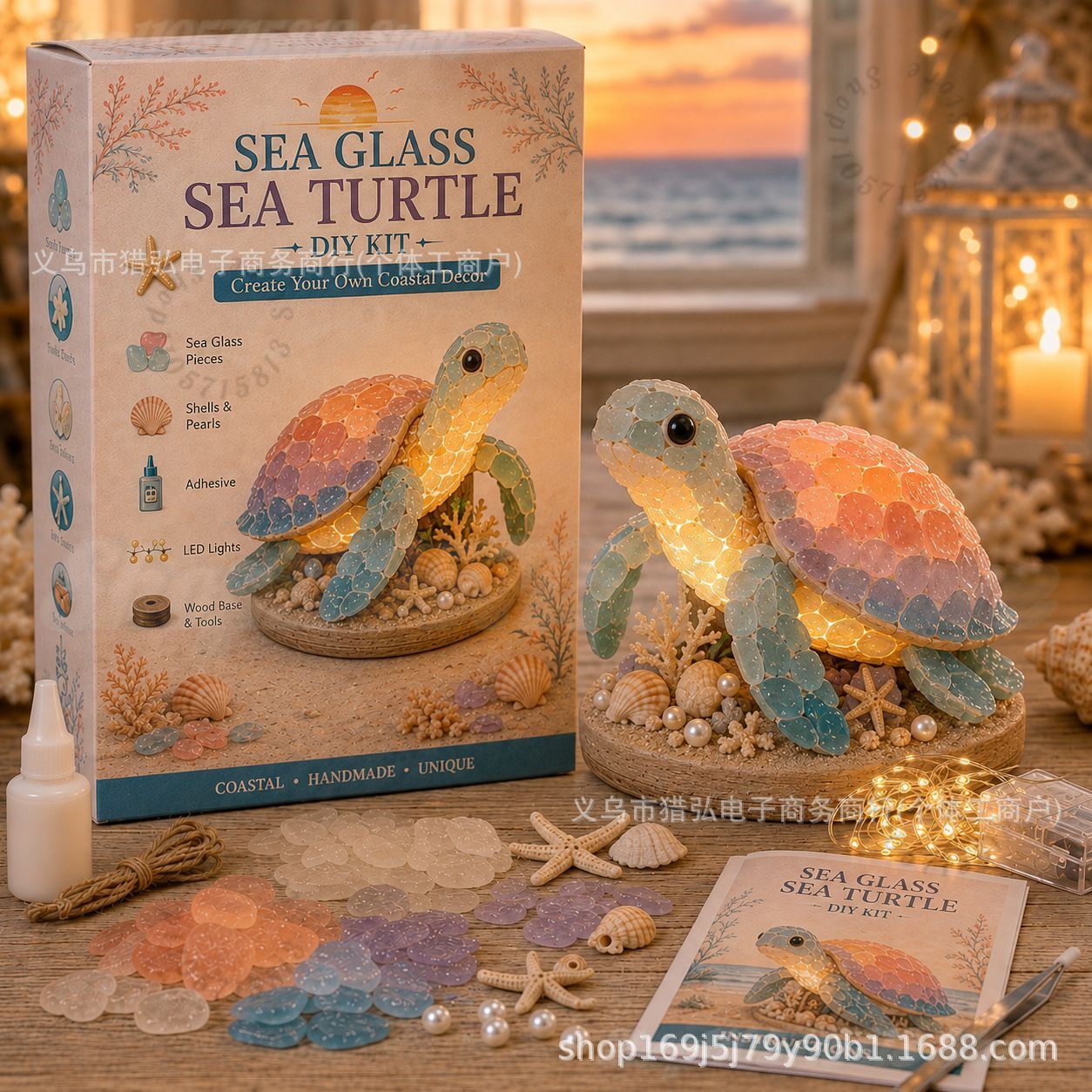 DIY Sea Glass Mermaid Tail Lig - Art Craft Kit ulasan dan harga