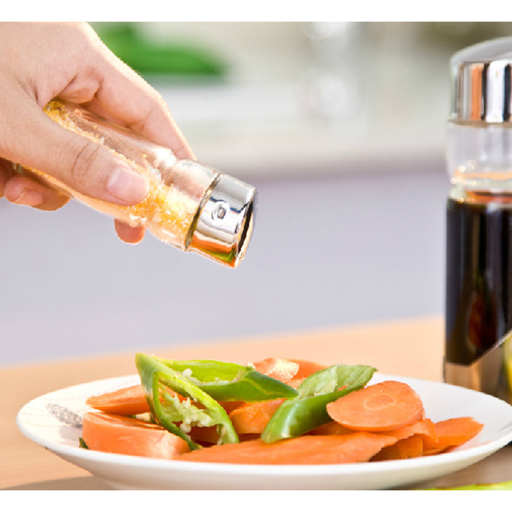5Pcs Spice Storage Jars Clear  - Art Craft With Paper ulasan dan harga