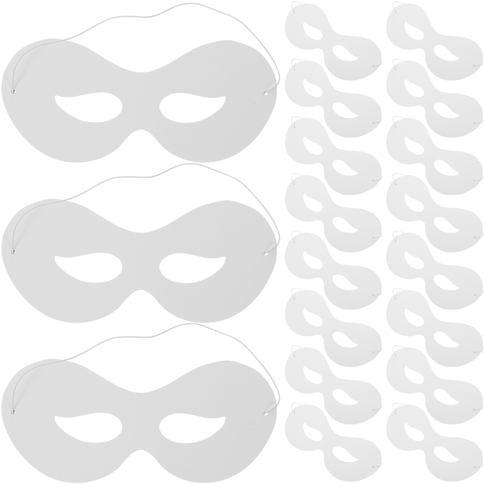 40Pcs Color Your Own Masks Bla - Art Craft With Paper ulasan dan harga