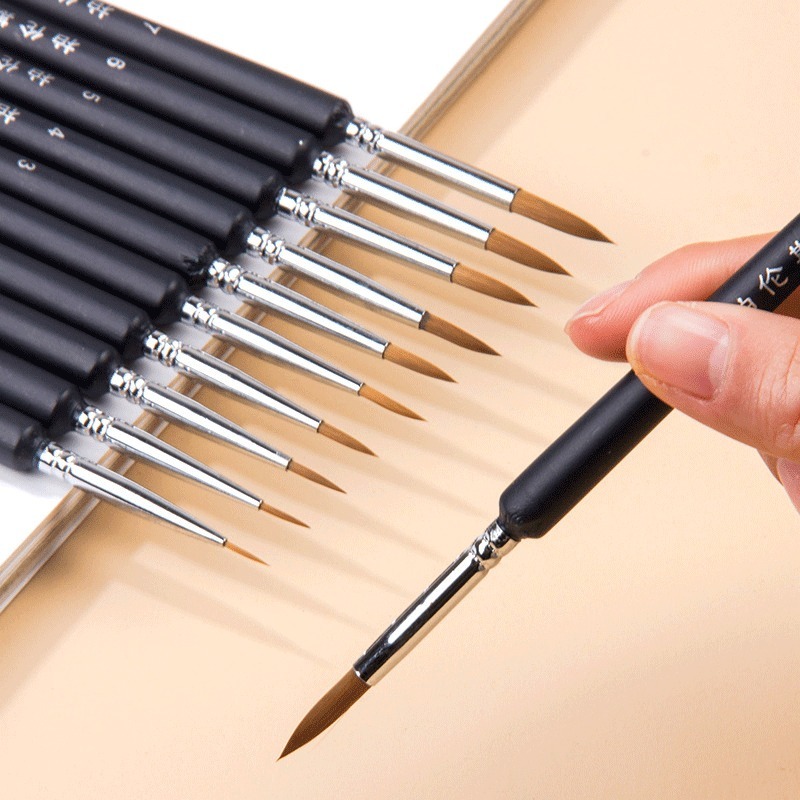 Fine Detail Paint Brush Hook L - Gouache Paint Set ulasan dan harga