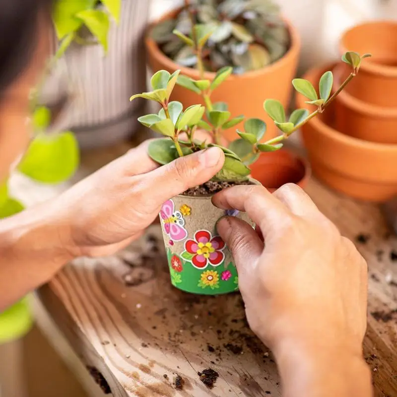 DIY Paper Flower Pot Craft Kit - Art And Craft For Nursery ulasan dan harga
