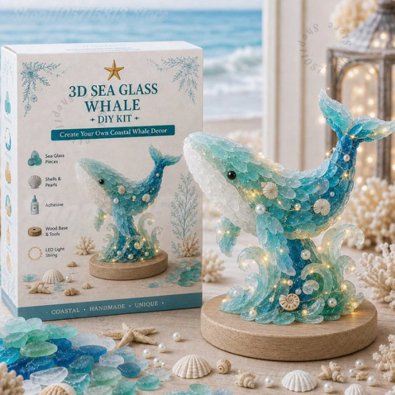 Christmas DIY Sea Glass Craft  - Art Craft Kit ulasan dan harga